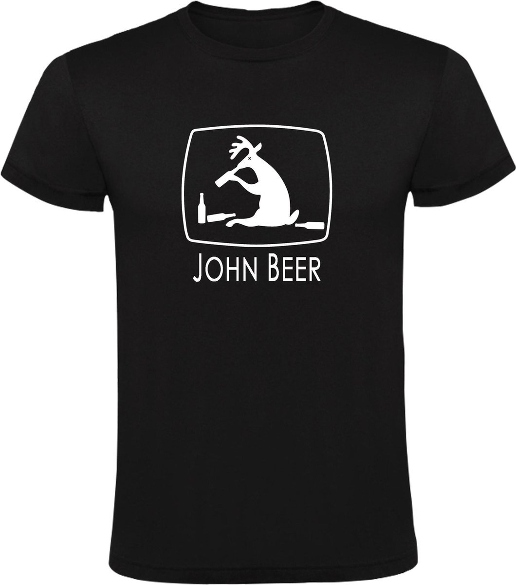 T-Shirt XL - John Beer Heren t-shirt | john deer | trekker | traktor | boeren |farmers | boerin | cadeau